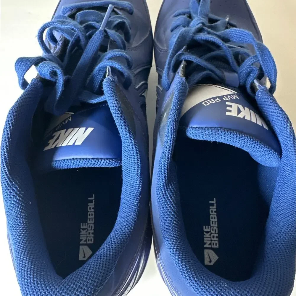 Nike Baseball MVP Pro Metal Cleats Deep Royal Blue 524641-410 Size 14